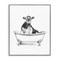 Stupell Industries Antique Tub with Cow Framed Giclee Wall Art Design by Victoria Borges